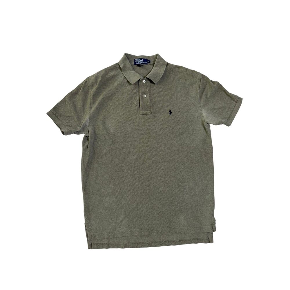 Polo Ralph Lauren Classic Fit Olive Green Stretch Short Sleeve Grandpacore L